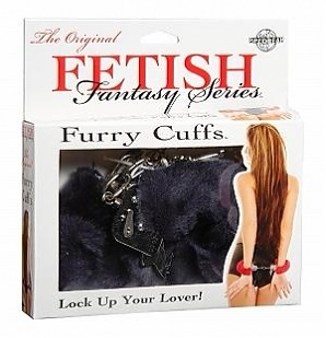 Fur Handcuffs-Black