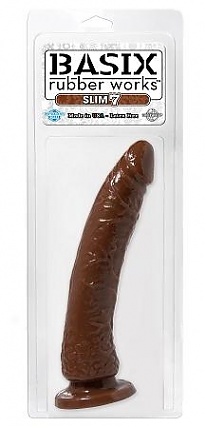 Basix 7" Brown Slim Dong