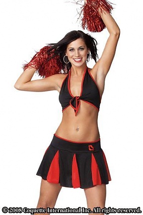 CHEERLEADER BLK/RED OS