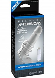 Fantasy X-Tensions Vibrating Cock Cage Clear (124453.2)