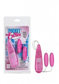 Pocket Exotics Vibrating Double Pink Passion Bullets (135700.5)