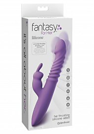 Pipedream Fantasy For Her Her Thrusting Silicone Rabbit 12 Purple